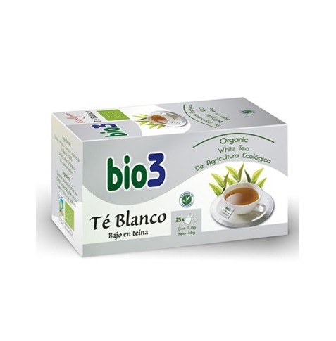Bio3 Té Blanco Ecológico 25 bolsitas
