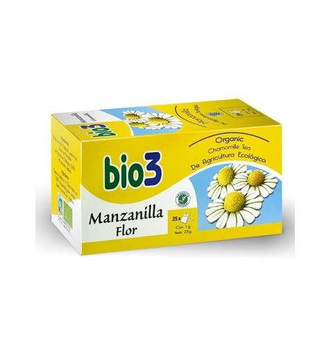 Bio3 Manzanilla Flor Ecológica 25 bolsitas