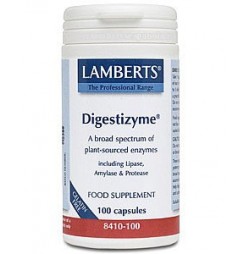 Digestizyme Enzimas digestivas Alta potencia 100 cápsulas Lamberts