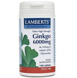 Ginkgo biloba 6.000 mg 30 tabletas Lamberts