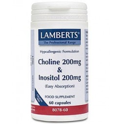 COLINA / INOSITOL 200 mg 60 CAPSULAS LAMBERTS