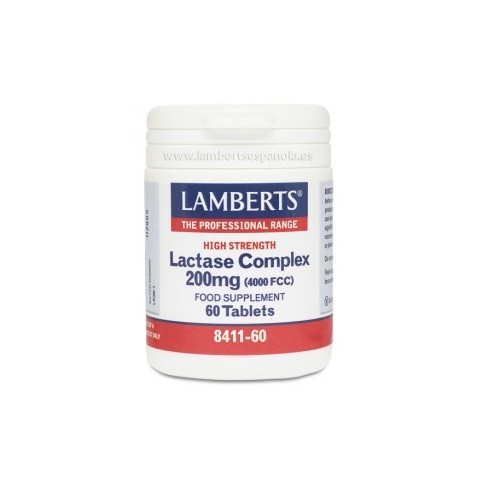 COMPLEJO DE LACTASA 200 mg 60 TABLETAS LAMBERTS
