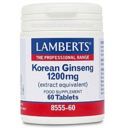 Ginseng Rojo Coreano 1200 mg 60 tabletas Lamberts