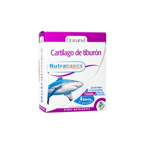 Nutrabasics Cartílago de tiburón 48 cápsulas