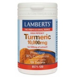 Cúrcuma Turmeric 10.000 mg 120 tabletas Lamberts