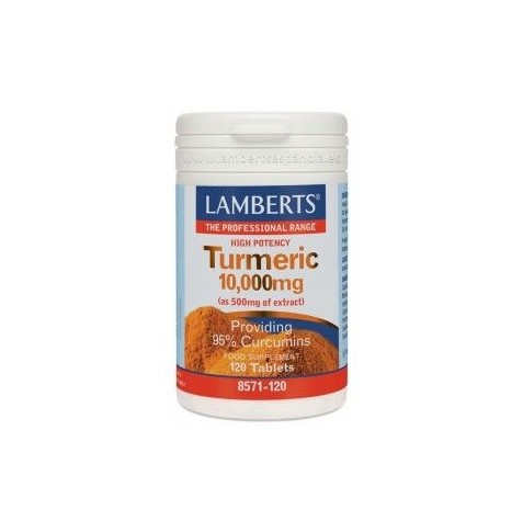 Cúrcuma Turmeric 10.000 mg 120 tabletas Lamberts