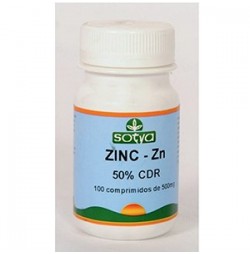 Zinc 500 mg 100 comprimidos Sotya