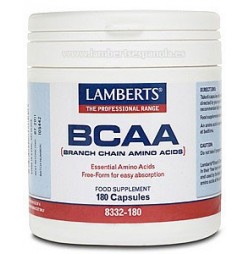 BCAA Aminoácidos ramificados 180 cápsulas Lamberts