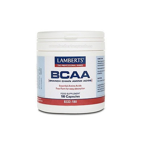 BCAA Aminoácidos ramificados 180 cápsulas Lamberts