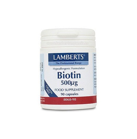 Biotina 500µG 90 cápsulas Lamberts