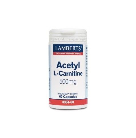 L-ACETIL CARNITINA 500 mg 60 CAPSULAS LAMBERTS