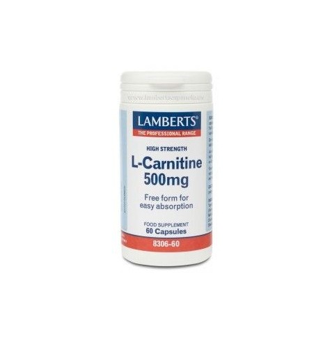 L-CARNITINA 500 mg 60 CAPSULAS LAMBERTS