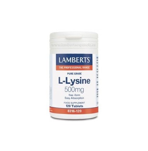L-LISINA 500 mg 120 TABLETAS LAMBERTS