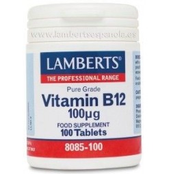 Vitamina B12 100µG 100 tabletas Lamberts