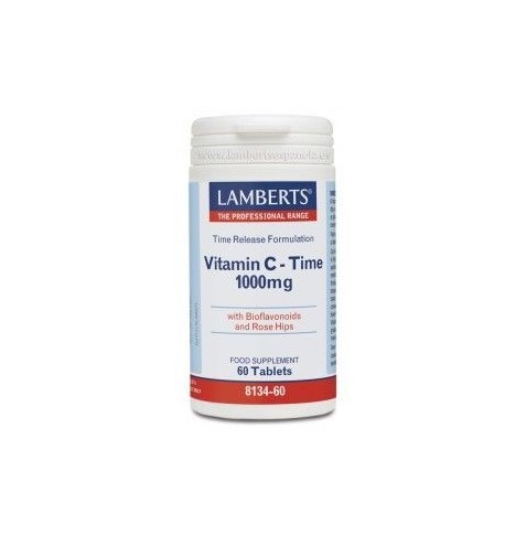 VITAMINA C 1000 mg CON BIOFLAVONOIDES LIBERACION SOSTENIDA 60 TABLETAS LAMBERTS