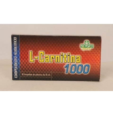 L-CARNITINA 1000 mg 10 AMPOLLAS SOTYA
