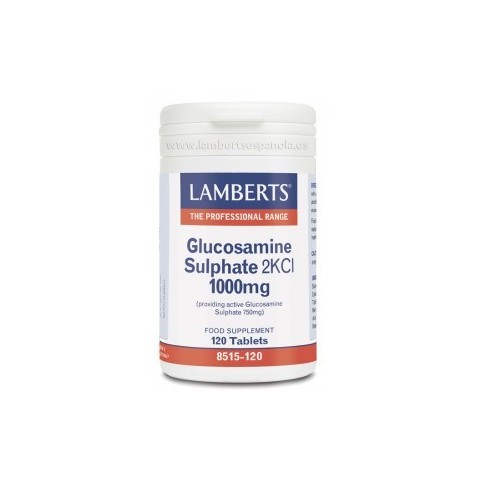 SULFATO DE GLUCOSAMINA 2KCI 1000 mg 120 TABLETAS LAMBERTS