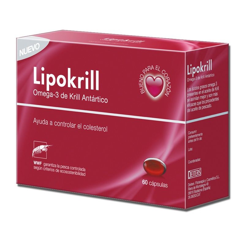 Lipokrill omega 3 krill antartico 60 capsulas deiters.