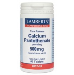 VIT B5 PANTOTENATO DE CALCIO 500 mg 60 TABLETAS LAMBERTS