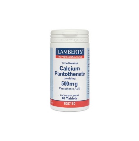 PANTOTENATO DE CALCIO 500 mg 60 TABLETAS LAMBERTS