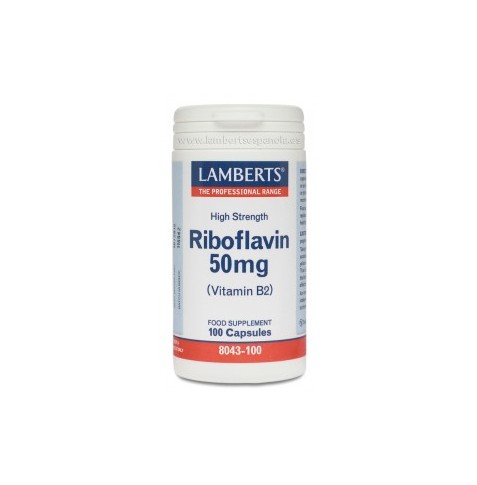 RIBOFLAVINA 50 mg VITAMINA B2 LAMBERTS
