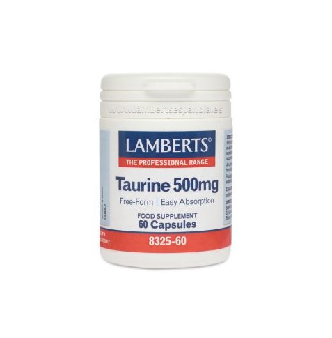 TAURINA 500 mg 60 CAPSULAS LAMBERTS