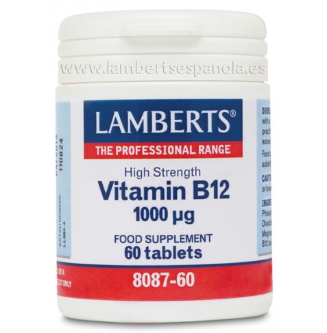 VITAMINA B12 1000µG 60 TABLETAS LAMBERTS