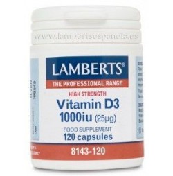 Vitaminas D3 1000 UI y K2 90µg 60 cápsulas Lamberts