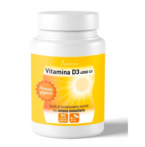 Vitamina D3 4000 UI 90 cápsulas Plameca