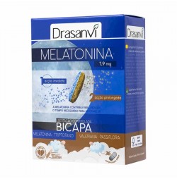 Melatonina y Triptófano Bicapa 1,9 mg Drasanvi